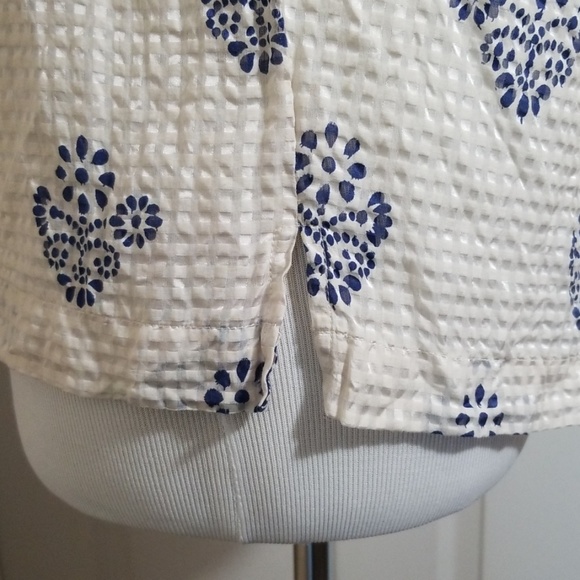 Madewell floral stamp pintuck top - Picture 5 of 9